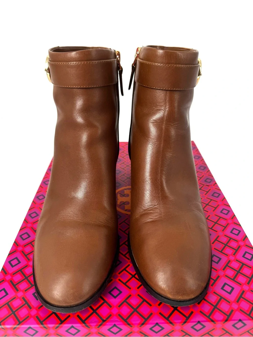 Tory Burch Bootie Sophia 60mm Festive Brown 8